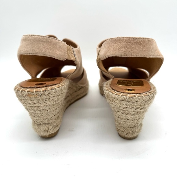 Kanna Nubuck leather Wedge Espadrille Sandals Sz 9 - Picture 4 of 11